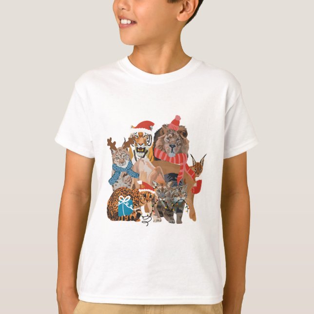Camiseta C é para o Natal no Zoo (Frente)