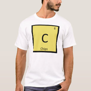 Camiseta C - Lanche de Batatas Fritas Química Símbolo da Ta