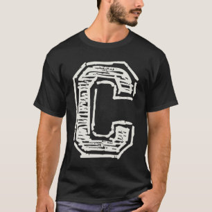 Camiseta C na Fonte Atlítica Vintage