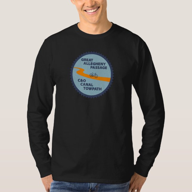 Camiseta C&O Canal Towpath  GAP Pittsburgh Washington D C (Frente)