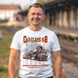 Camiseta C&O Class H-8 Allegheny Locomotive - American flag