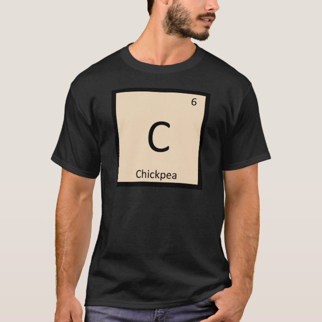 Camiseta C - Símbolo de Mesa Periódica de Química de Chickp (Frente)