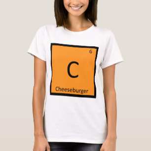 Camiseta C - Tabela Periódica de Química de Cheeseburger