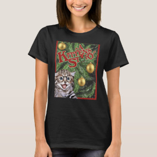 Camiseta Ca A Kittens História De Natal Poster Engraçado Gi