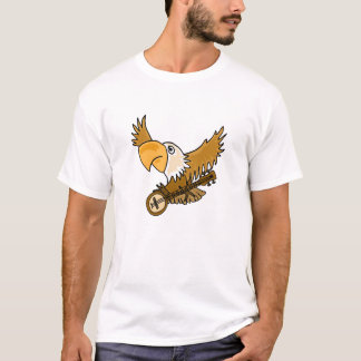 Camiseta CA Eagle com um t-shirt do banjo