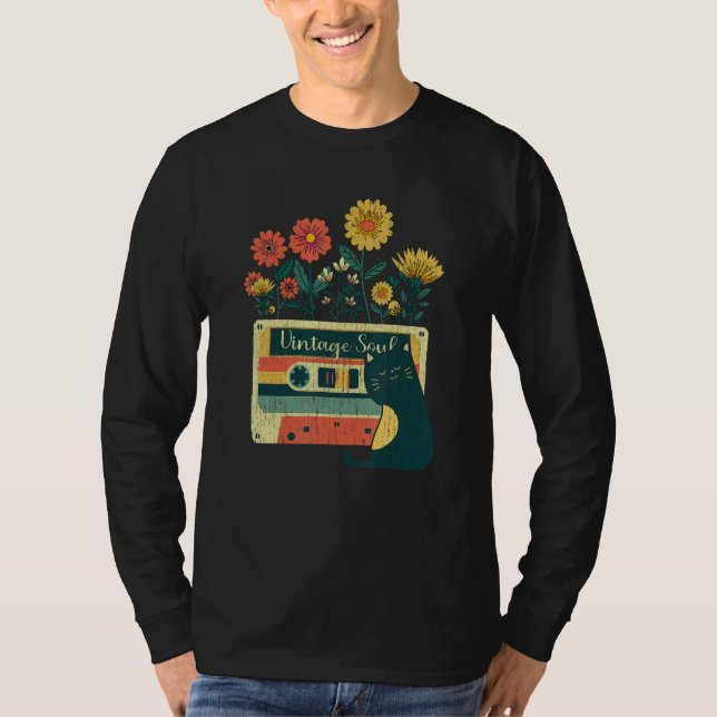 Camiseta Ca for Lady Retro Soul Flowers Wildflower (Frente)