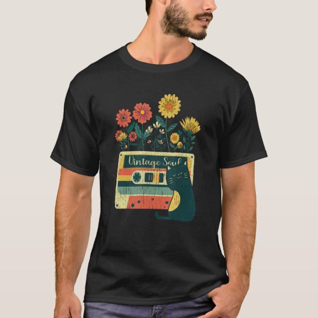 Camiseta Ca for Lady Retro Soul Flowers Wildflower (Frente)