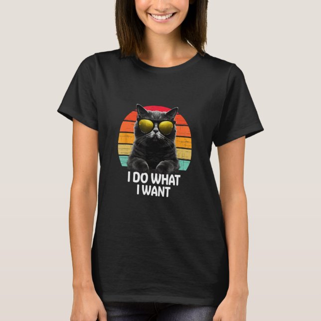 Camiseta Ca I Do What I Want Cat  Accessoires (Frente)