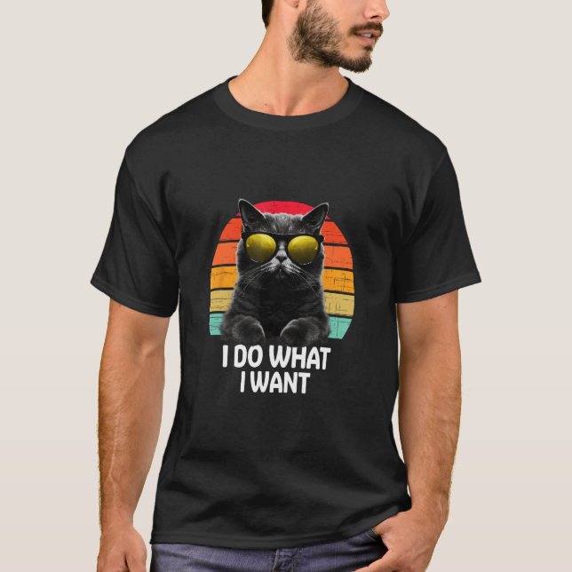 Camiseta Ca I Do What I Want Cat  Accessoires (Frente)