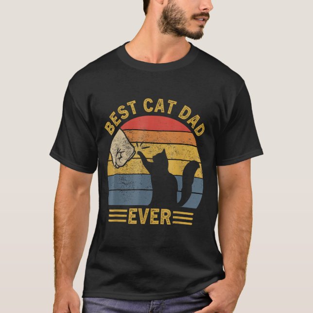 Camiseta Ca Men Cat Dad Ever Funny Cat Lover Gift  (Frente)