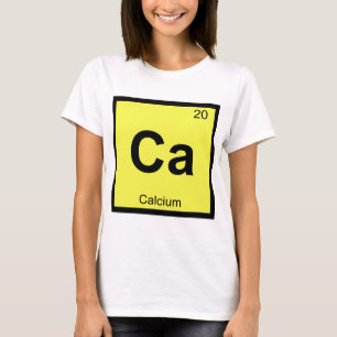 Camiseta Ca - Química do Cálcio Símbolo da Tabela Periódica