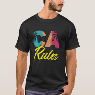 Camiseta CA Rules California USA America American Californi