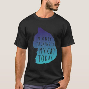 Camiseta Ca Só Falando Com Meu Gato Gato Legal