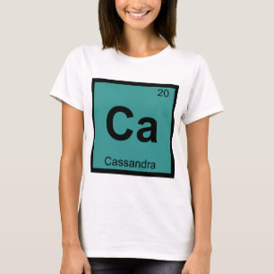 Camiseta Ca - Tabela Periódica de Química Grega Cassandra