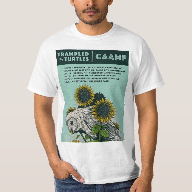 Camiseta Caamp bird sunflower  (Frente)