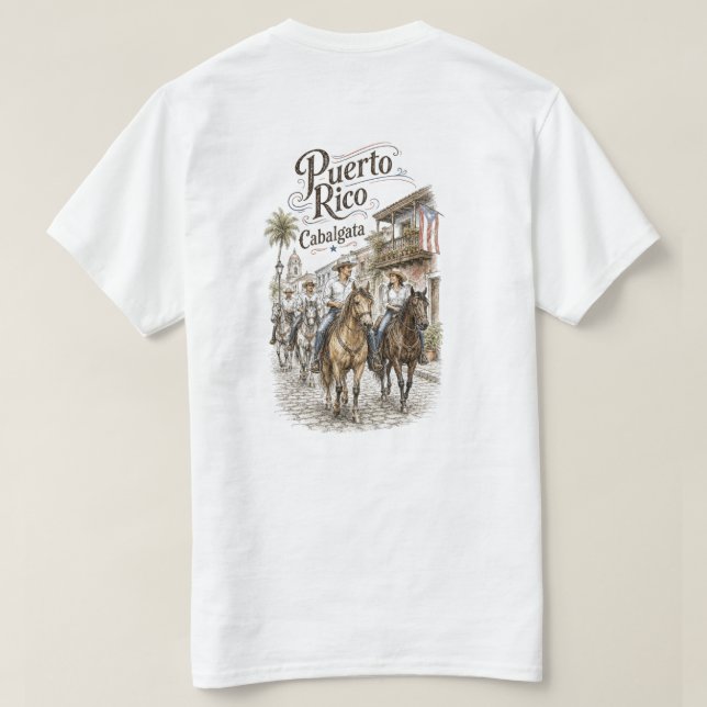 Camiseta Cabalgata Porto Rico Nossa Herança (Verso do Design)