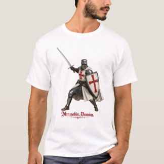 Camiseta caballero templario - Non nobis, Domine