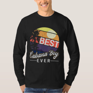 Camiseta Cabana Boy Colorful Sunset Palm Tree Beach Masin