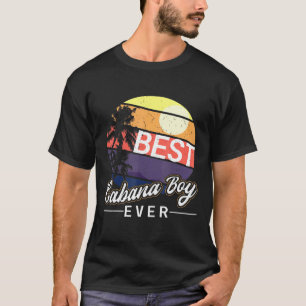 Camiseta Cabana Boy Colorful Sunset Palm Tree Beach Masin