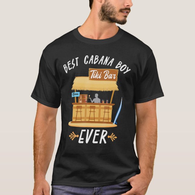 Camiseta Cabana Boy Tiki Bar Beach Limbo Surfing Bartender (Frente)