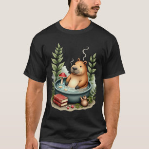 Camiseta Cabana de Capivara em Fonte Termal Mushroom Poetco