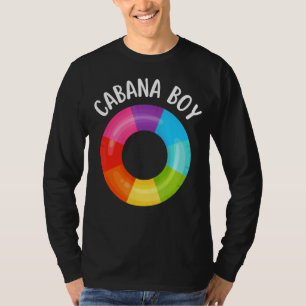 Camiseta Cabana Garoto Arco-Íris Piscina Festa Flutuante Pi