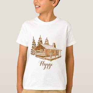 Camiseta Cabana rústica de madeira Cosy - Hygge ou seu