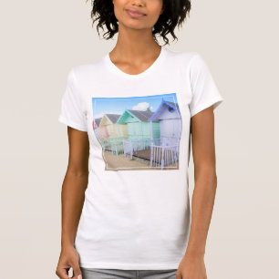 Camiseta Cabanas da praia da ilha de Mersea