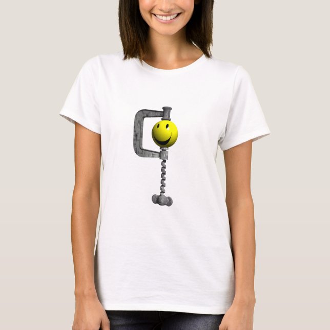 Camiseta cabeça amarela travada em um vício (Frente)