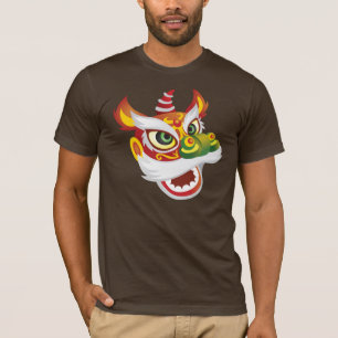 Camiseta Cabeça chinesa do leão