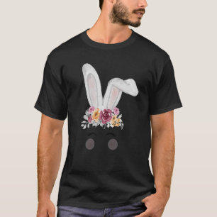 Camiseta Cabeça Coalhada Com Flores Coelho Cuto Eas