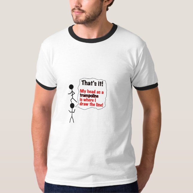 Camiseta Cabeça como um trampolim (Frente)