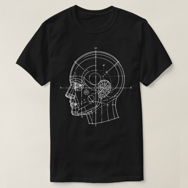 Camiseta cabeça da armação (Frente do Design)