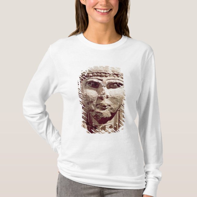 Camiseta Cabeça da deusa Ishtar, de Amman, Jordão (Frente)