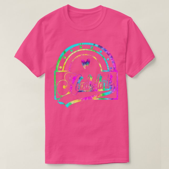 Camiseta Cabeça Da Equipe Começa De Volta À Escola Tie Dye  (Frente do Design)