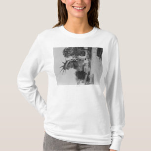 Camiseta Cabeça da estátua da liberdade no parque de Pari