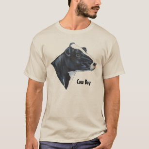 Camiseta Cabeça da vaca de Holstein: Pintura: Menino da