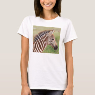 Camiseta Cabeça da zebra do bebê, Tanzânia