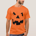 Camiseta Cabeça de Abóbora<br><div class="desc">Design de Halloween,  camiseta de fantasia de abóbora,  fantasia de Halloween barata e divertida de Ricaso</div>
