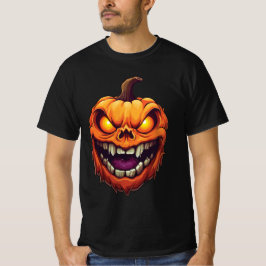Camiseta Cabeça de Abóbora de Grinning Sinister