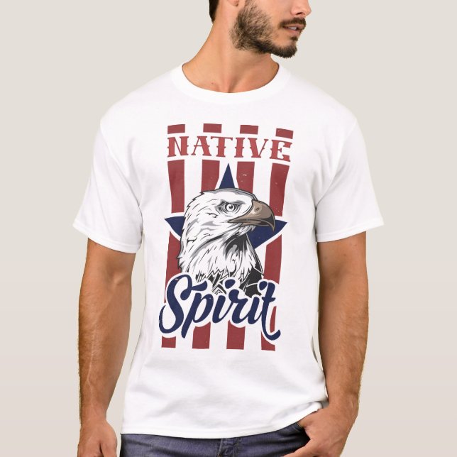 Camiseta cabeça de águia 1 (Frente)