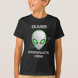 Camiseta Cabeça de Alien de Ficção Científica Elegante