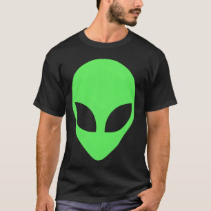 Camiseta Cabeça de Alien Verde Estilo 90S Amigo Alien