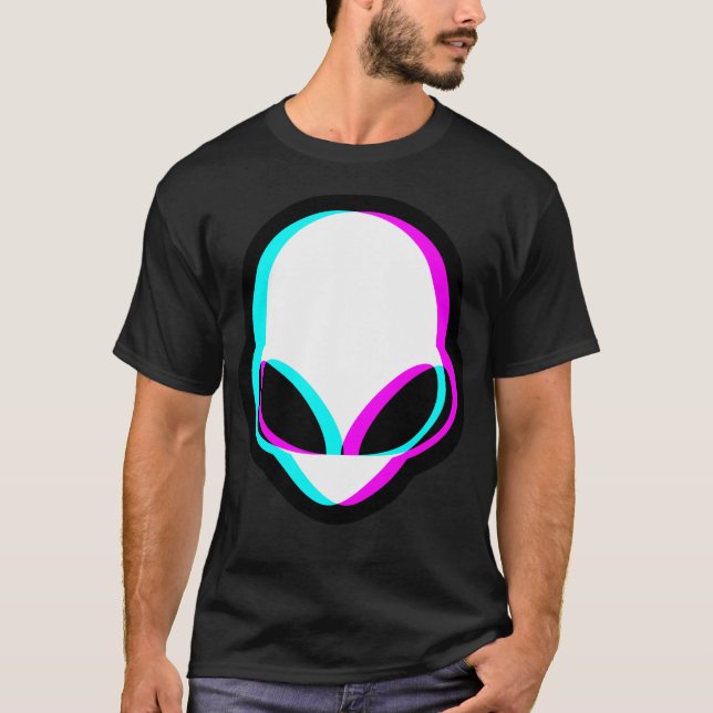 Camiseta Cabeça de Alienígena com falha (Frente)