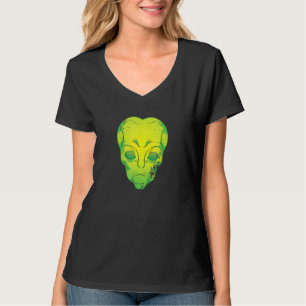 Camiseta Cabeça De Alienígena Espacial Exterior Ufo Obj Voa