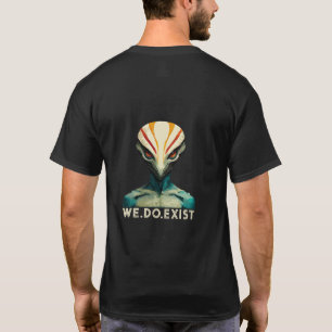 Camiseta Cabeça de alienígena - Nós Existe Camisa-T