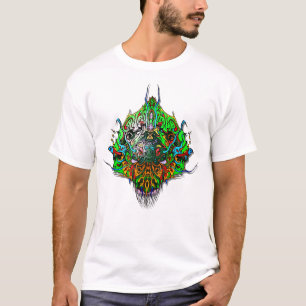 Camiseta Cabeça de alienígena - verde