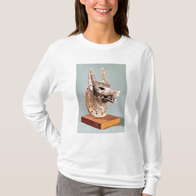 Camiseta Cabeça de Anubis, com uma maxila articulada (Frente)