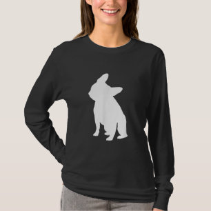 Camiseta Cabeça de Bulldog Francesa, Roupa de Inclinação