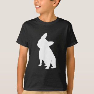 Camiseta Cabeça de Bulldog Francesa, Roupa de Inclinação